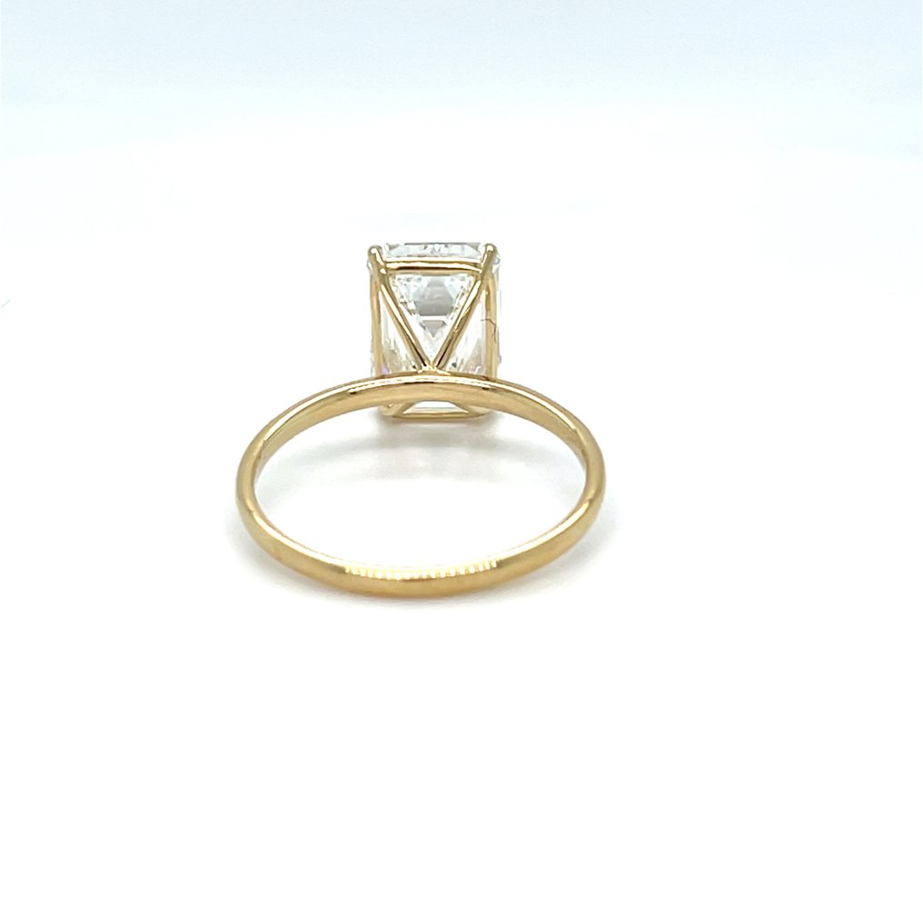 戒指 - 14K包金 黄金 -  4.06ct. tw. 钻石 (实验室培育) #3.2