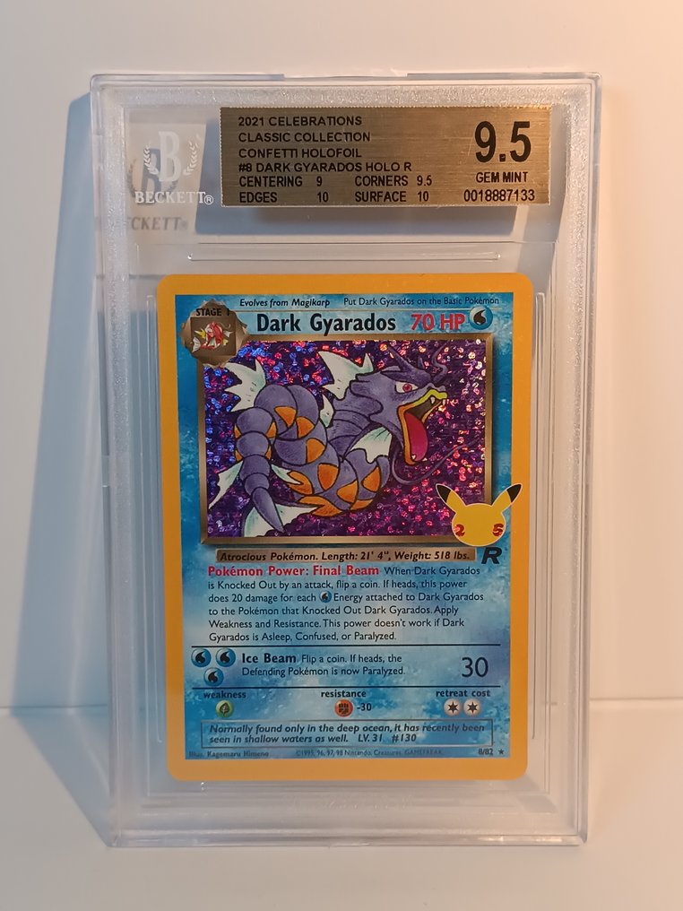 Pokémon - 1 Graded card - Léviator - Beckett 9.5 - Sword & Shield - Celebrations #1.0