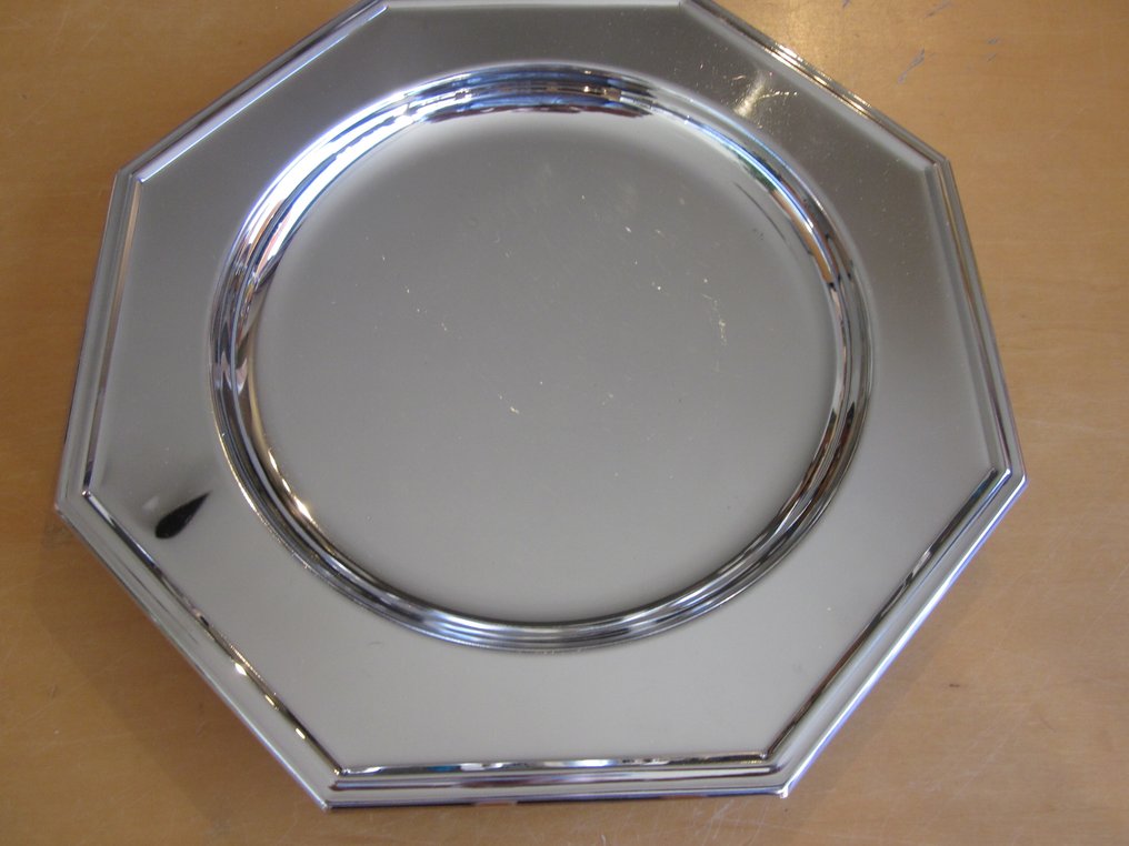 Jean Couzon - Sottopiatto (10) - Ottagonale - Placcato argento #3.2