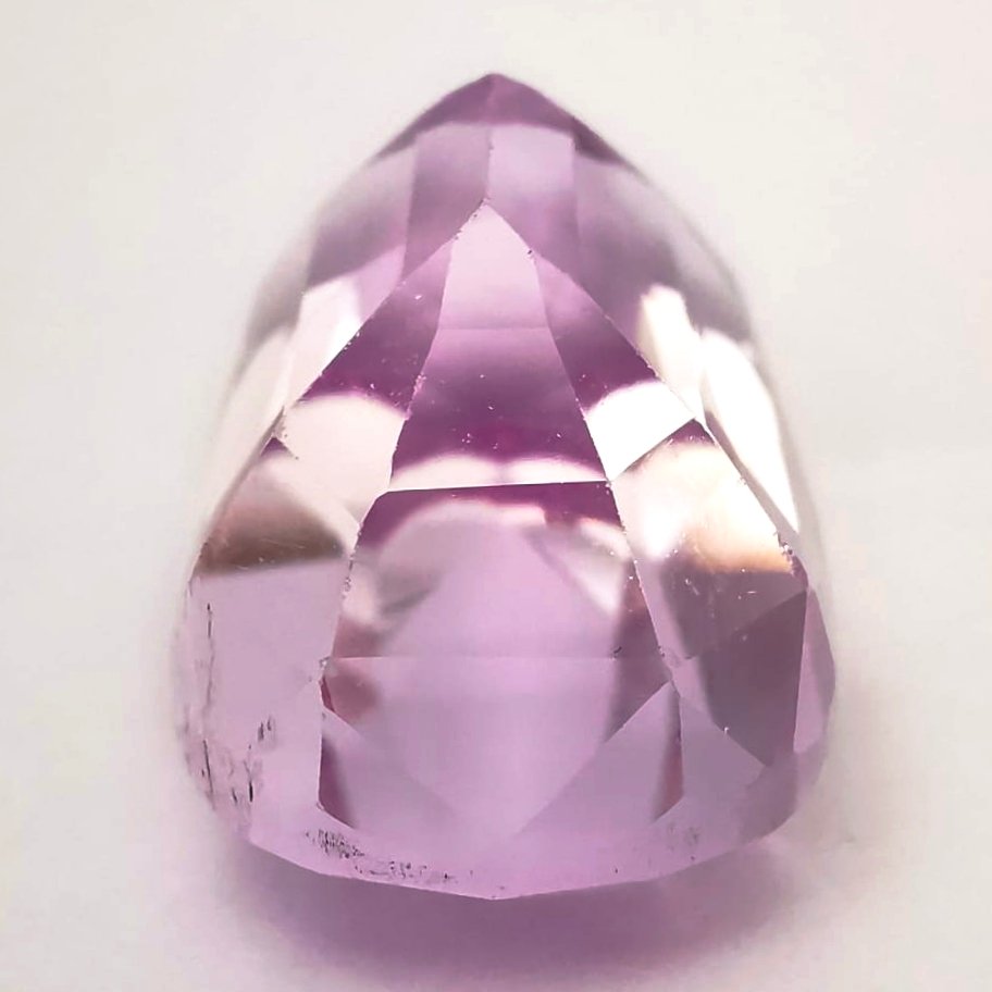 Senza prezzo di riserva Kunzite - 18.30 ct - Antwerp Laboratory for Gemstone Testing (ALGT) - Kunzite rosa (violaceo) #3.2