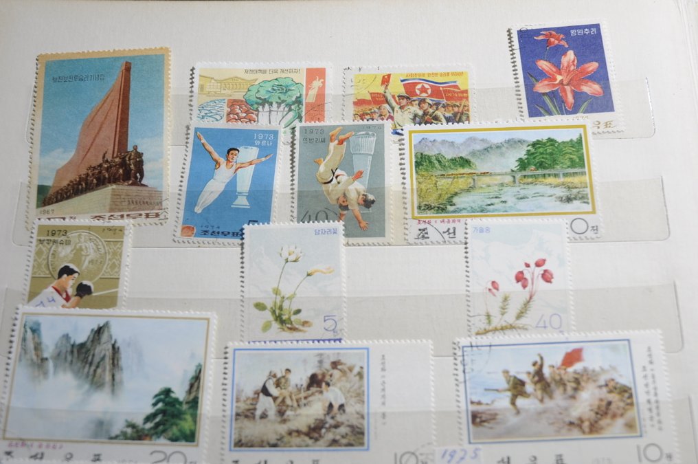 亚洲国家  - 收藏包括多个国家的邮票，堆叠在邮册中及其他（198张照片） #2.1