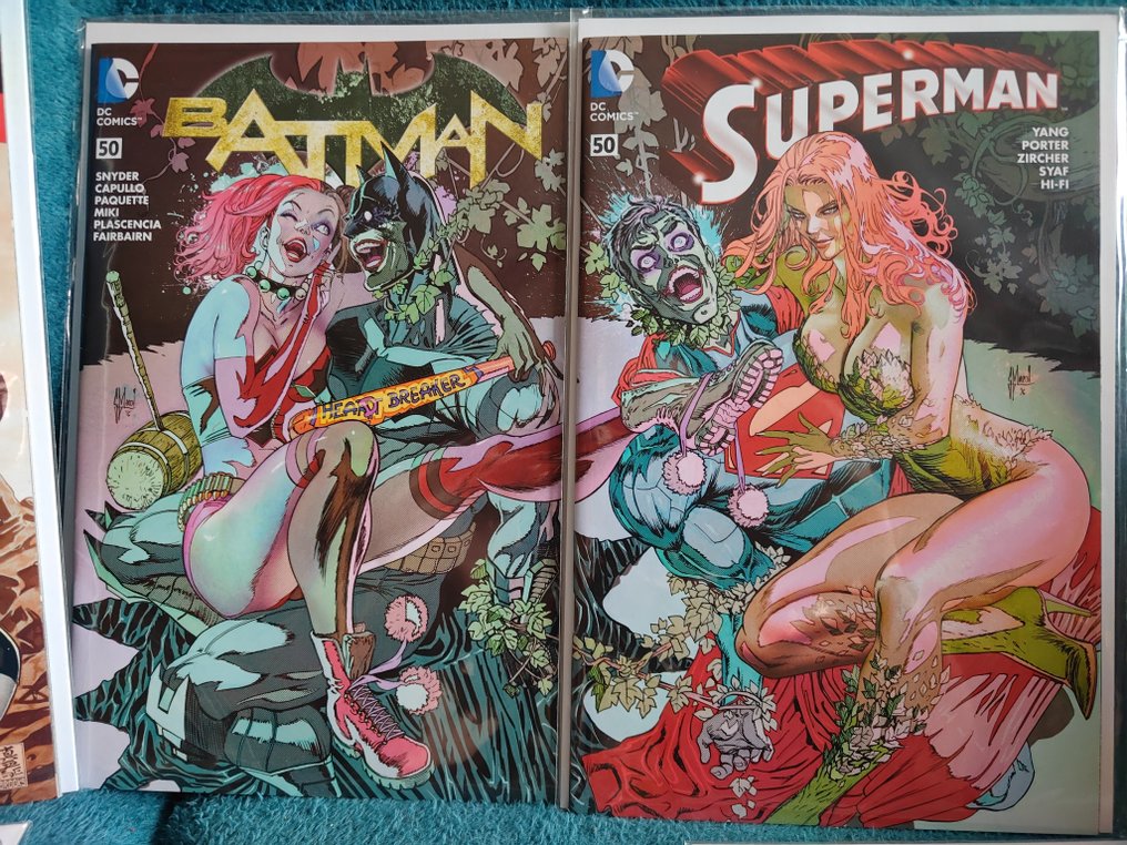 Batman, Superman, Justice League, Suicide Squad Connecting Covers #1 & #50 - Batman; Superman; Justice league vs Suicide Squad - 8 Comic - 2017/2017 #2.1