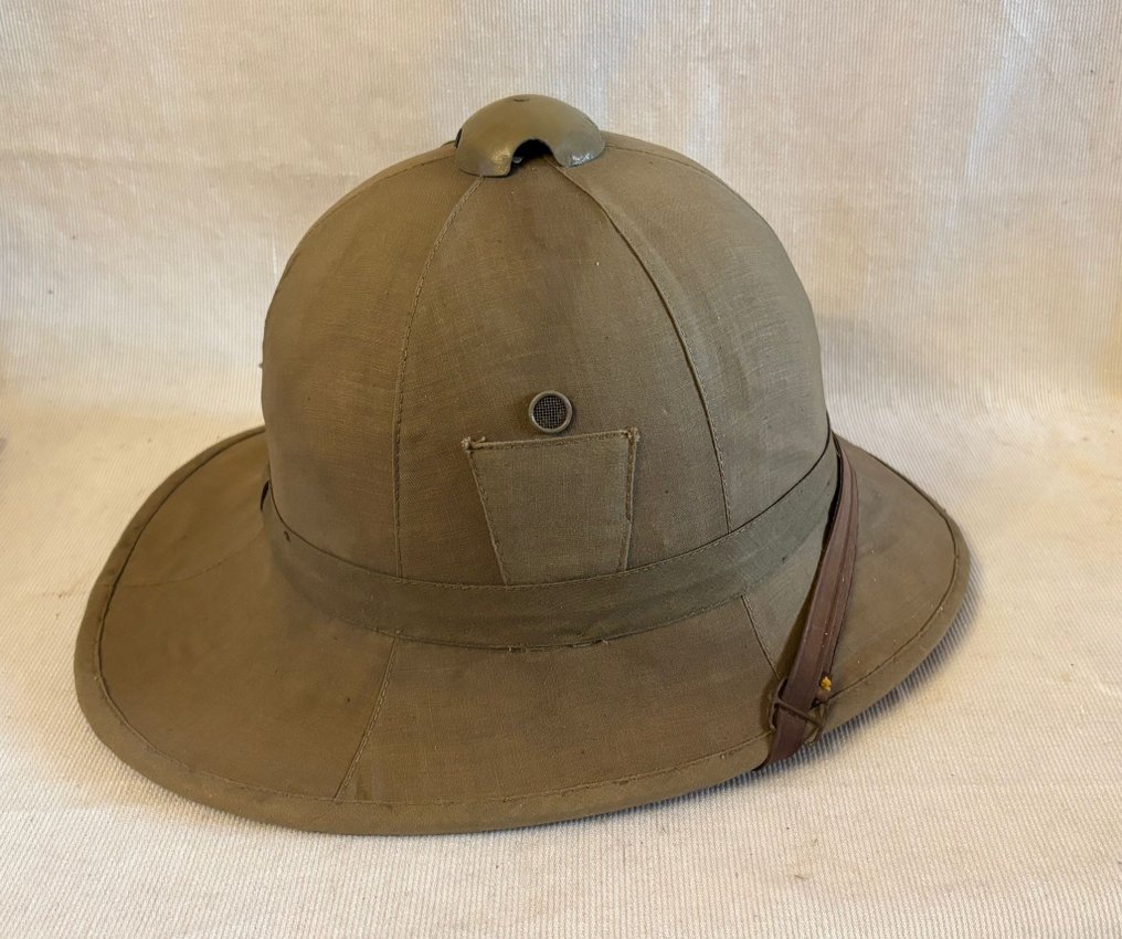 意大利 - 意大利热带帽，来自20世纪40至50年代 - 军用头盔 #1.0