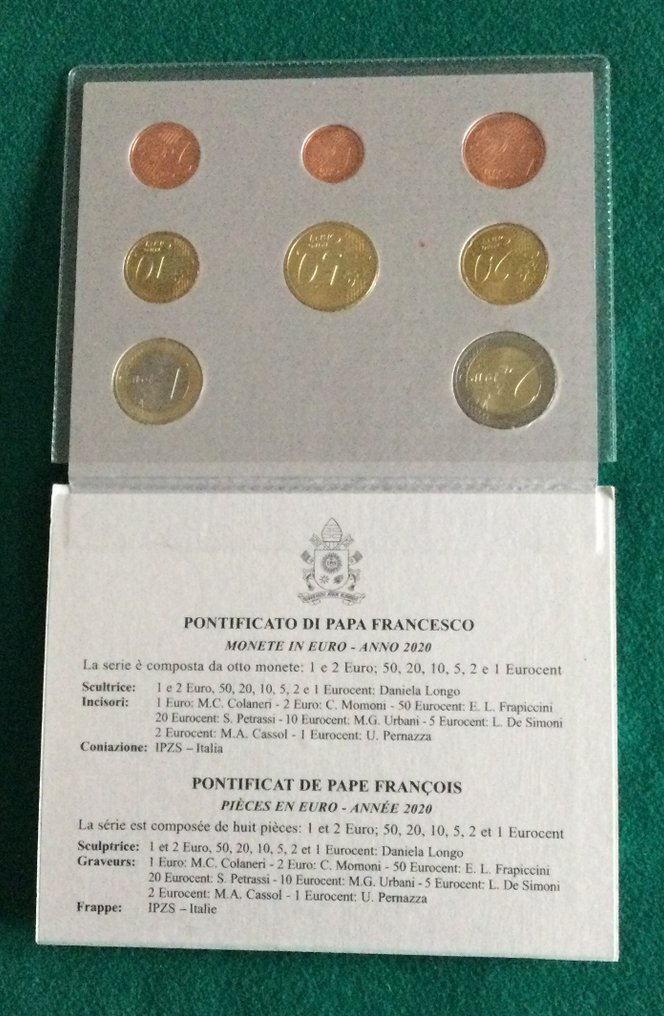 Vatican. Year Set (BU) 2015/2020 (3 monete)  (Sans prix de réserve) #3.2