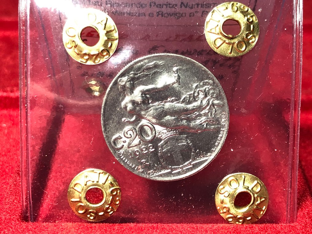 Ιταλία. Vittorio Emanuele III. 20 Centesimi 1922  -  FDC Eccezionale  (χωρίς τιμή ασφαλείας) #1.0