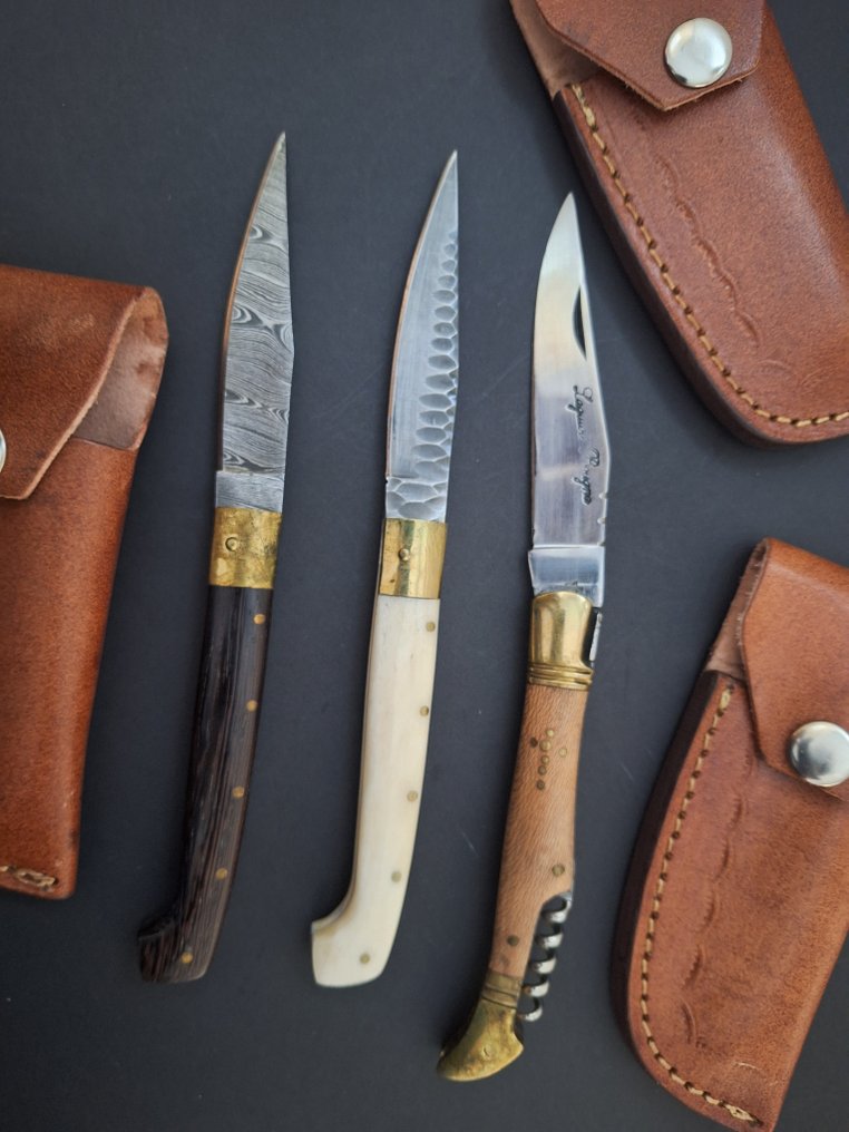 K.Roman K.Romain - 厨刀 - Kitchen knife set -  意大利 Pattada 厨房刀具设计师手工制作精品店 - 钢, 木, 角, 地中海水牛角铜不锈钢锻造 - 法国 - 由 K Romain 设计 #4.3