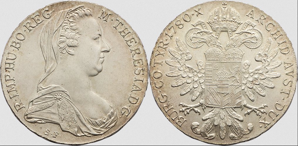 奥地利. 玛丽娅·特蕾莎. Thaler (taler) 1780 - Reacuñación moderna #2.1