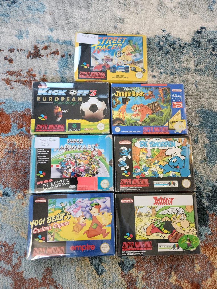 Nintendo - Snes - 6x Snes Boxed Games & 1 Box & Booklet - Βιντεοπαιχνίδια - Στην αρχική του συσκευασία #1.0