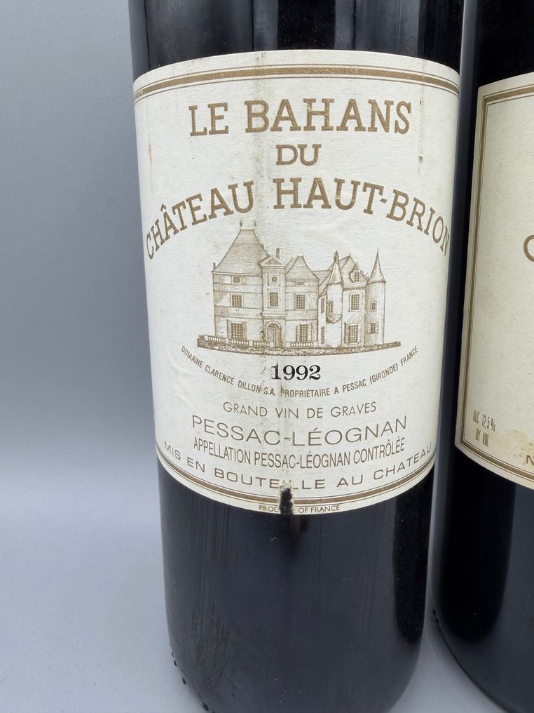 1992 Clarence (Bahans) de Haut-Brion, Second wine of Ch. Haut Brion - Pessac-Léognan - 2 Flasker  (0,75 l) #1.0