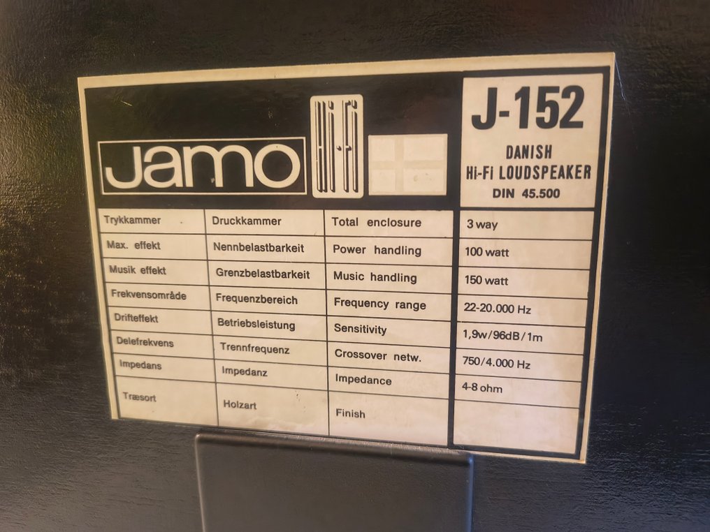 Jamo - Απίστευτο JAMO J152 στούντιο ηχείο. 150 W. Πλήρως λειτουργικό και ανακαινισμένο. Σετ ηχείων #2.1