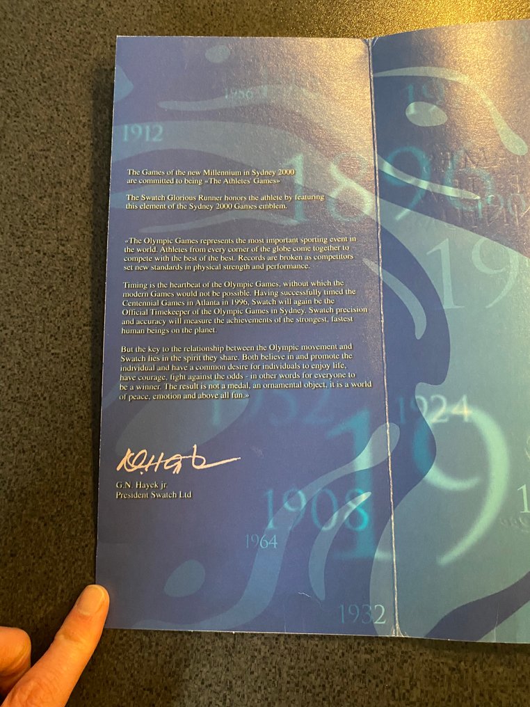 Olympic Games - 2000 - Ρολόι Swatch Glorious Blue - Ολυμπιακοί Αγώνες Σίδνεϊ 2000  #3.2
