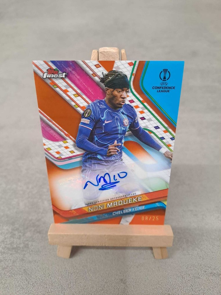 2024/25 Topps Finest Noni Madueke /25 Auto - 1 Card - 近全新（NM） #1.0