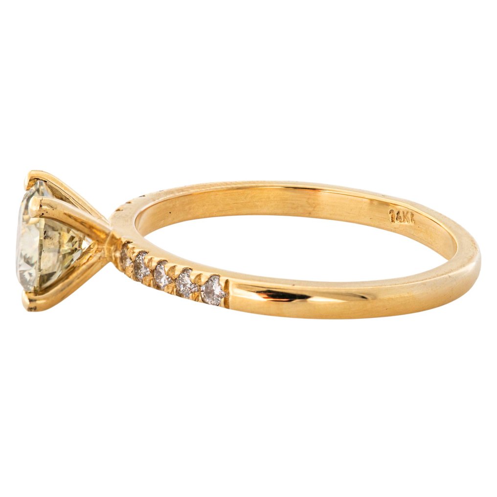 χωρίς τιμή ασφαλείας - Δαχτυλίδι - 14 καράτια Κίτρινο χρυσό, VS -  1.41ct. tw. Κίτρινο Διαμάντι (Φυσικού χρώματος) - Διαμάντι #4.3