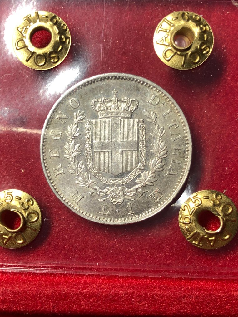 意大利, 王国 Vittorio Emanuele II. 1 Lira 1863 Ottima Conservazione FDC #2.1