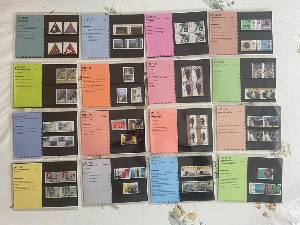 Holanda 1982/2001 - Coleção de mapjes PTT em capas de plástico #3.2