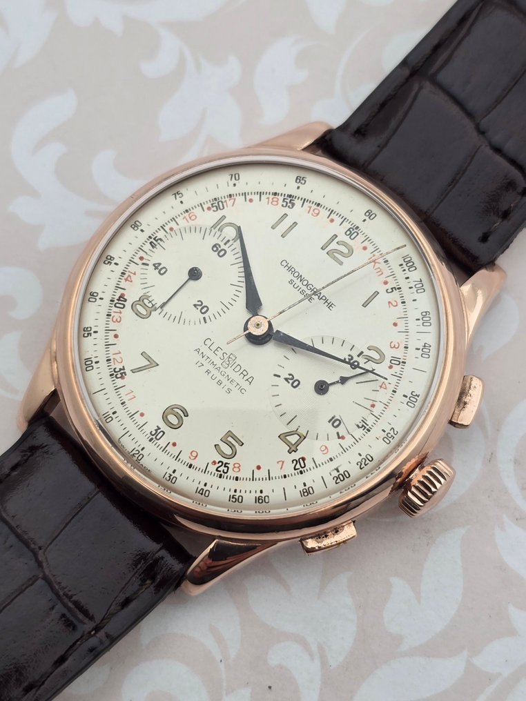 Chronographe Suisse - Cal. Vênus 188 - JUMBO - χωρίς τιμή ασφαλείας - Άνδρες - 1900-1949  #3.2