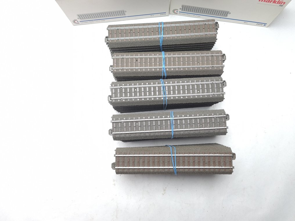 Märklin H0 - 24172 - 模型火車軌道 (50) - 50 根 C-轨，长度为172 毫米。 #1.0