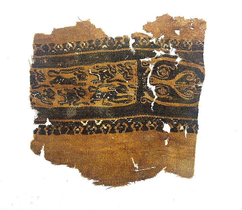 Αρχαία Αιγυπτιακή Υφάσματα Κοπτικό υφαντικό κομμάτι - από μια παλιά γερμανική συλλογή. - 220 mm  (χωρίς τιμή ασφαλείας) #1.0