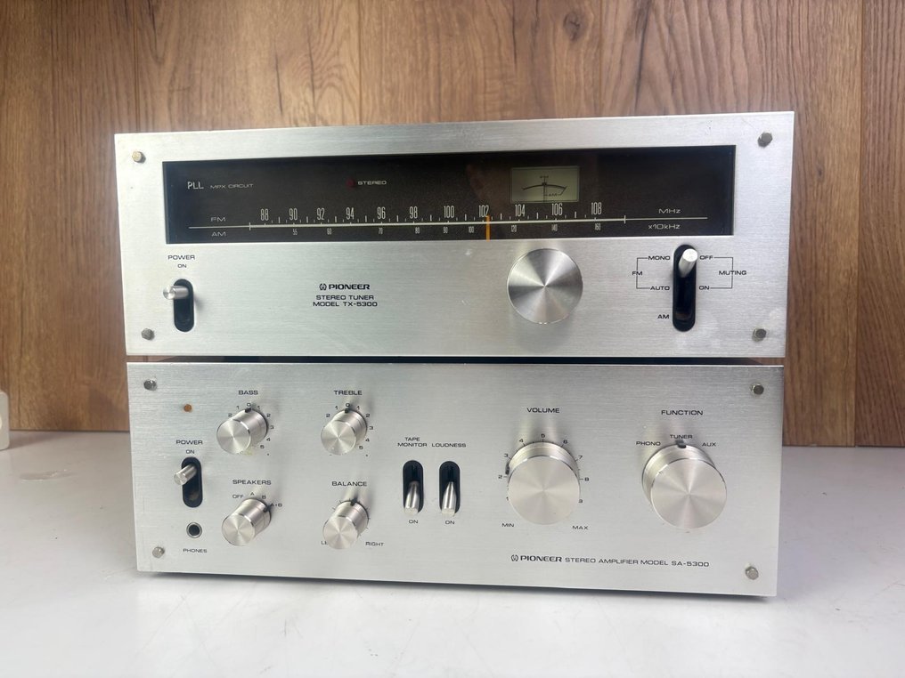 Pioneer - SA-5300 Solid state integrated amplifier, TX-5300 Tuner - Stereo set #2.1