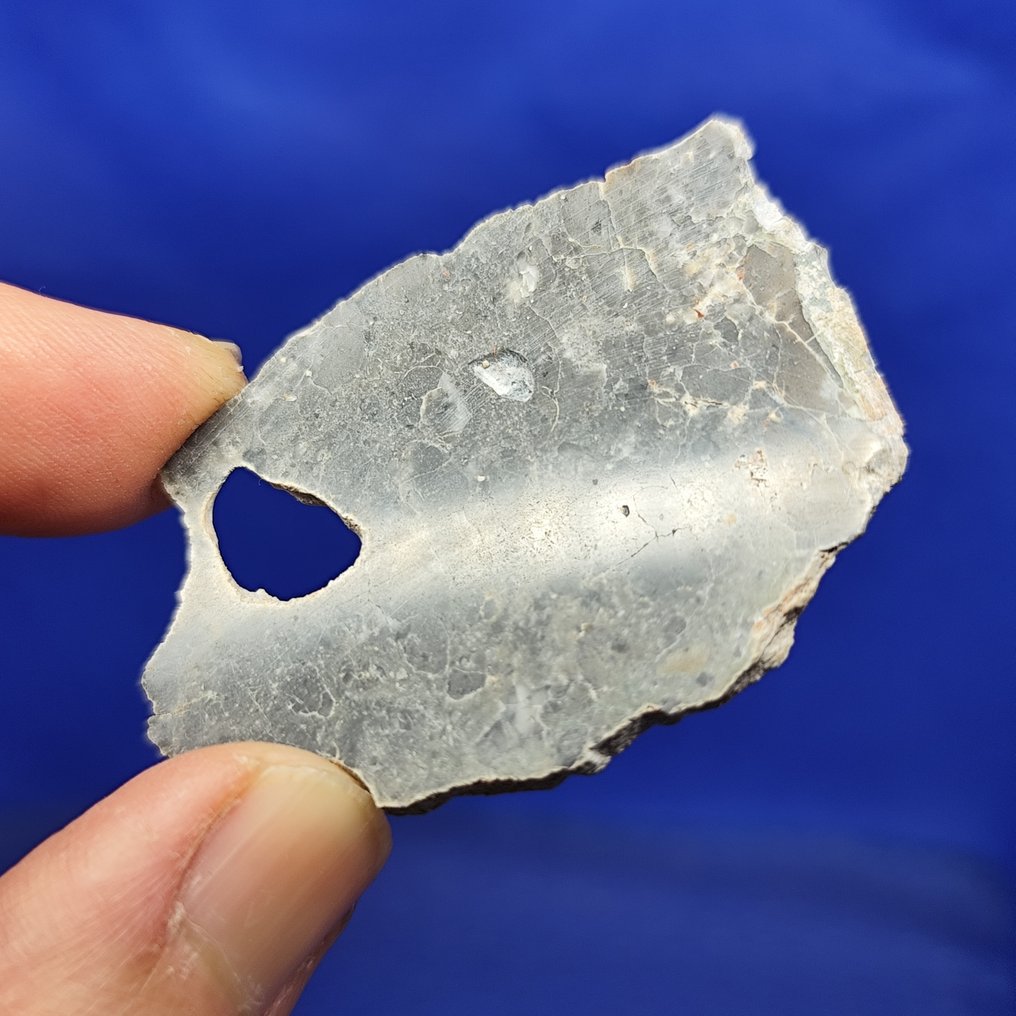 特大切片 玄武岩月球陨石（熔融角砾岩）。 阿德尔 013（阿尔及利亚，2023年） -p. 配对-. - 8.6 g #2.1