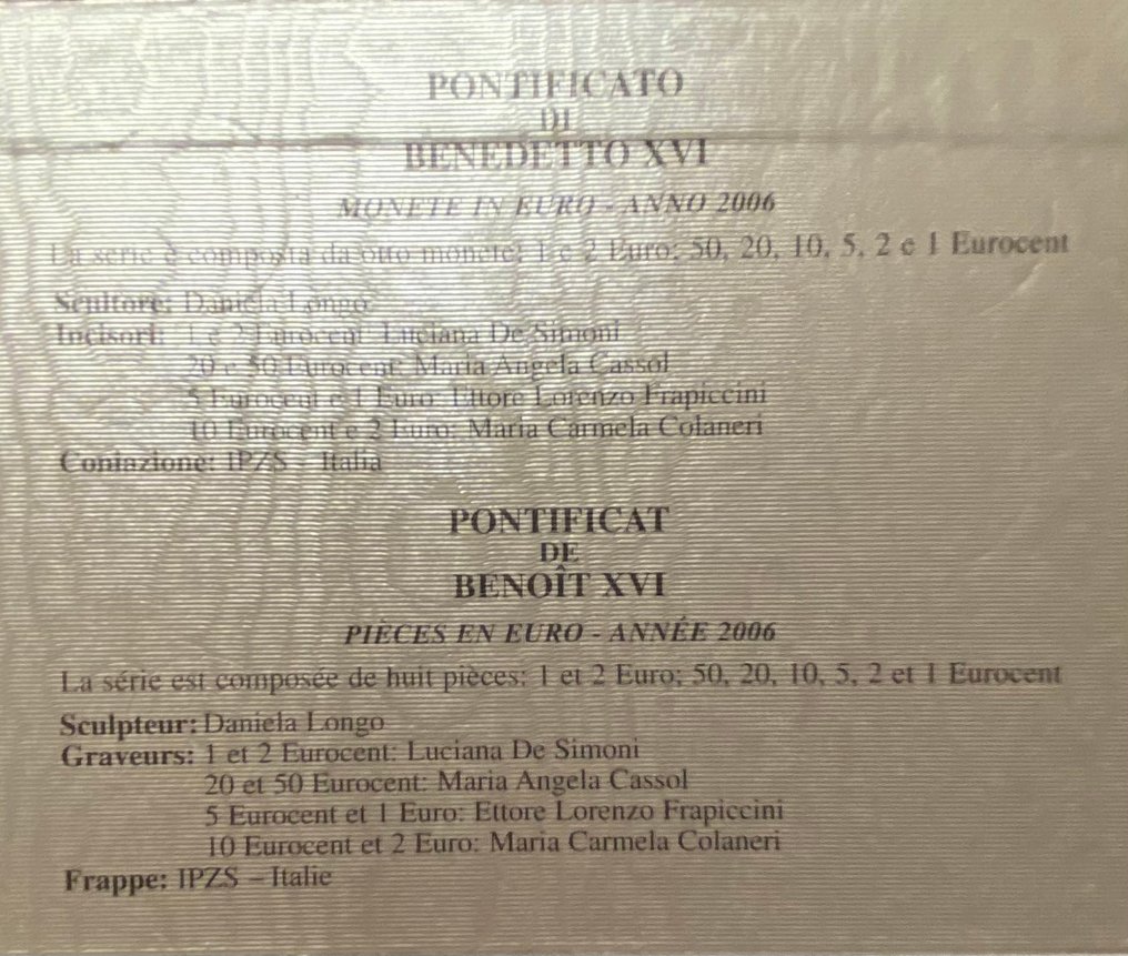 Βατικάνο. Year Set (BU) 2006  (χωρίς τιμή ασφαλείας) #4.3