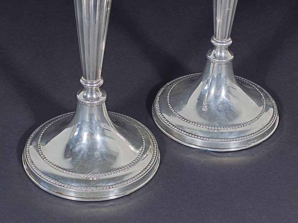 Lysestake (2) - .925 sølv - Ingen reserve #4.3