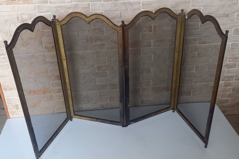 壁爐配件 - Pare-Feu Style Néoclassique - 鍍金黃銅 #3.2