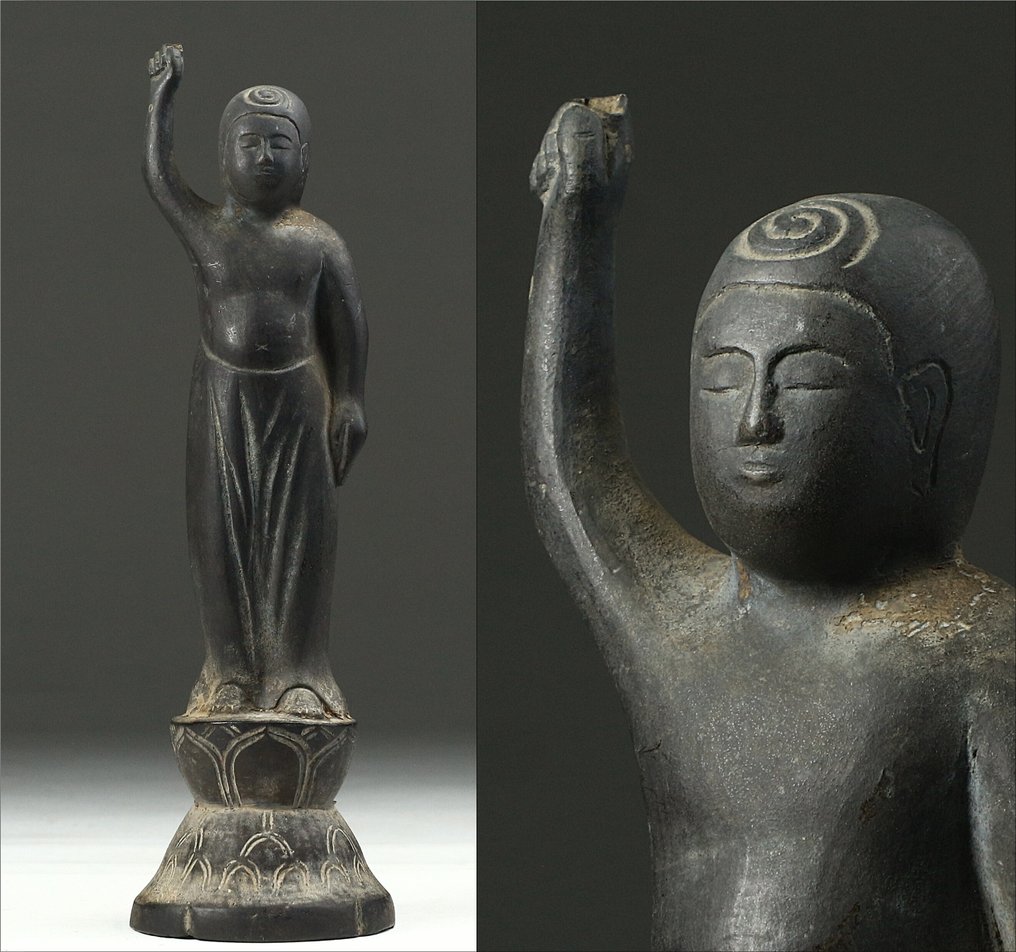 誕生仏雕塑 - 金屬 - 1859 (Ans 江戶時代（1600-1868） #1.0