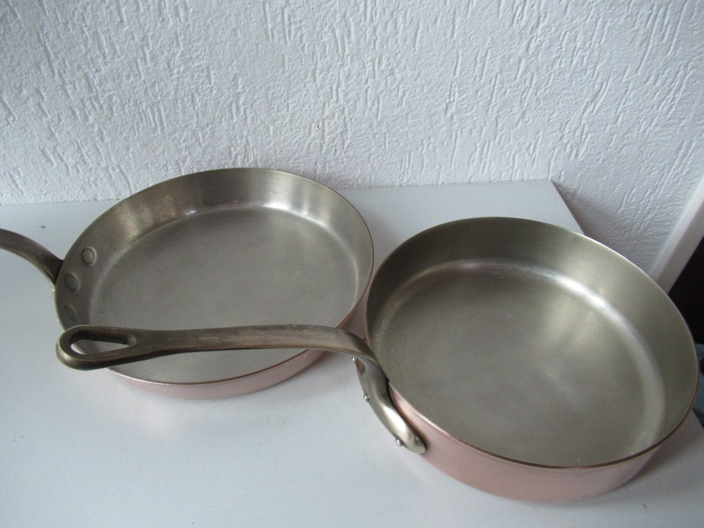 Unicorn  - Eenhoorn - 锅 (2) -  2 个专业的厚壁铜锅 - 铜 #1.0