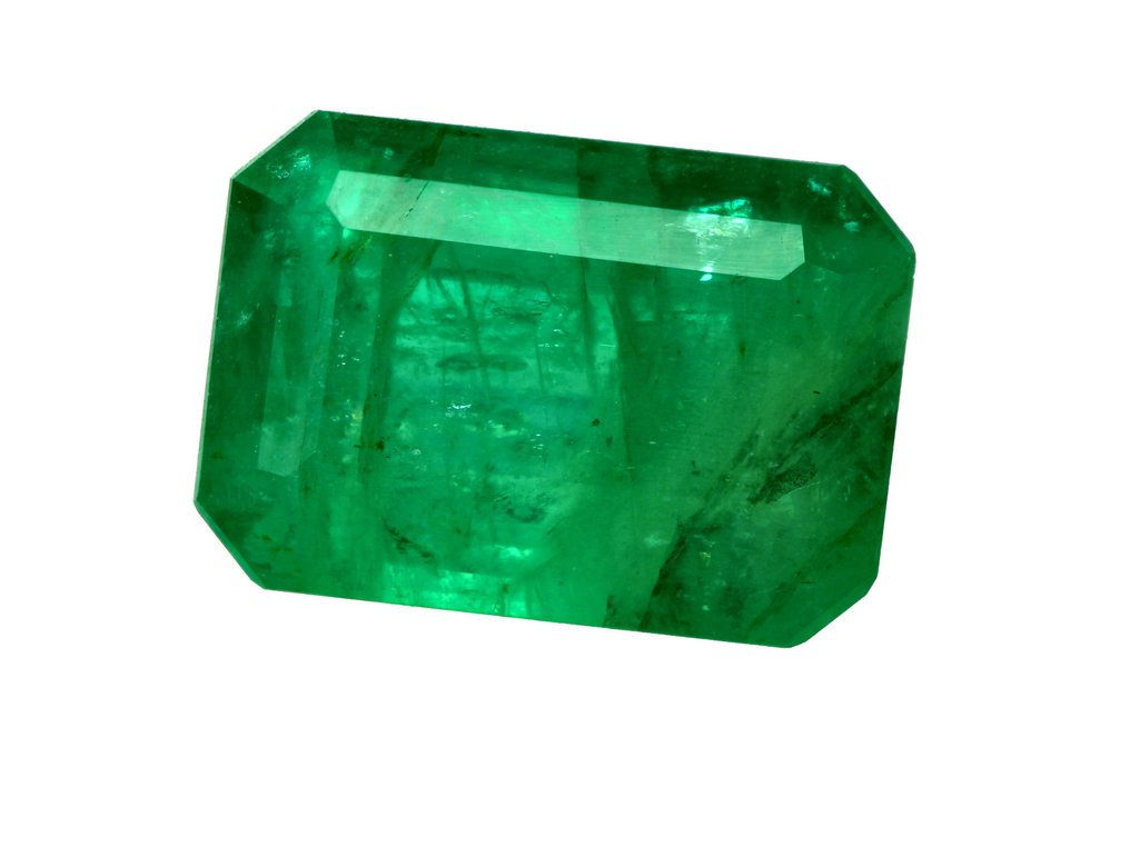 χωρίς τιμή ασφαλείας Πράσινο, Μπλε Σμαράγδι  - 3.91 ct - Instituto Gemólogico Español (IGE) #1.0