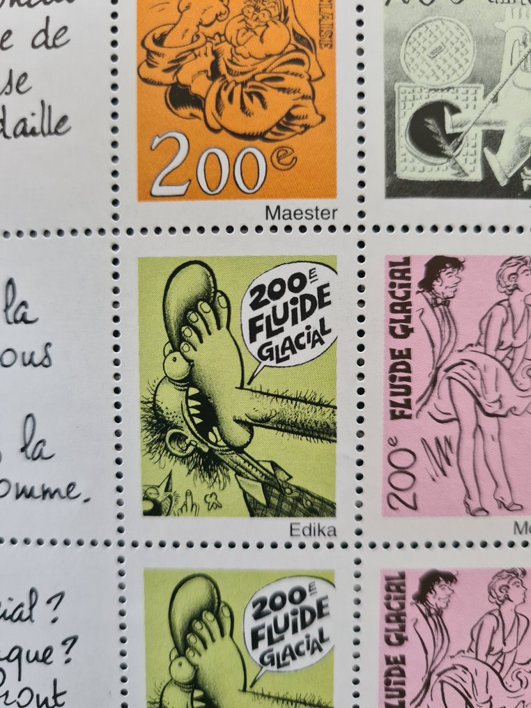 Γαλλία 1993/1993 - Πίνακας με 42 αυτοκόλλητα Fluide Glacial. - FLUIDE GLACIAL #4.3