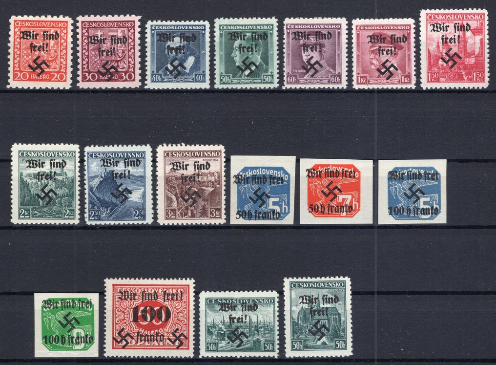 Sudetenland 1938 - Partie **/Marques de surcharge MNH #1.0