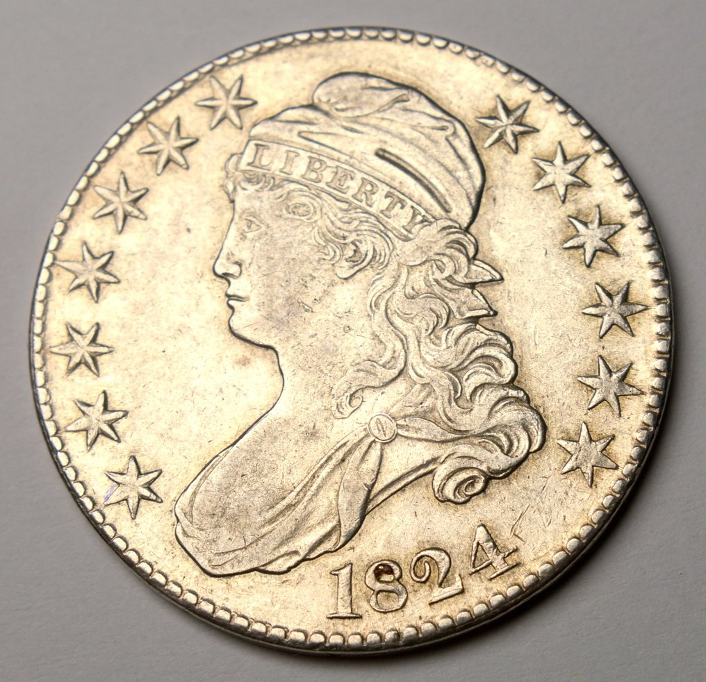 Verenigde Staten. 50 Cent 1824 Capped Bust Half Dollar #1.0