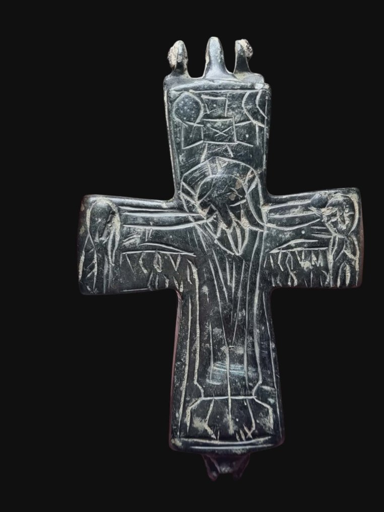 Bysantisk Brons, Stunning & Big High Priest Hänge #1.0