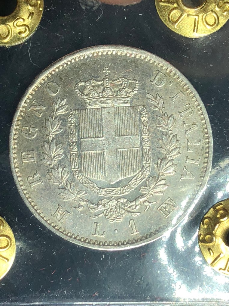 意大利, 王国 Vittorio Emanuele II. 1 Lira 1863 Ottima Conservazione FDC #1.0