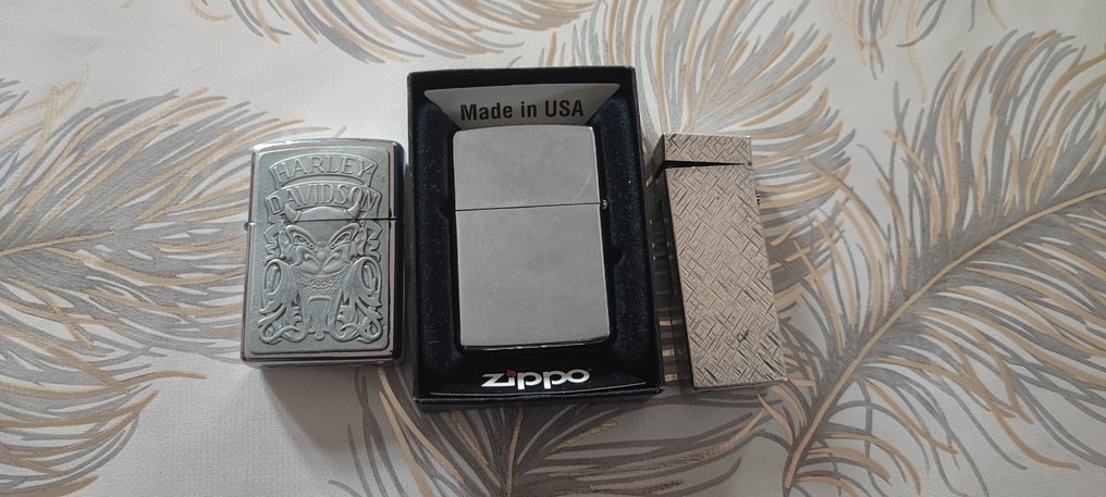 Dunhill, Zippo - Pocket lighter - Steel - (3) #1.0