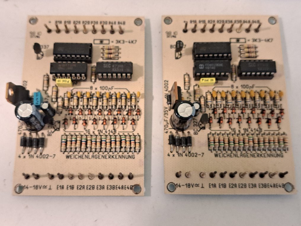 Rocrail H0, N - Elektronik (5) - 5x Bezetmeld-Decoder (S88) mit Wechselstanddetektion. #2.1