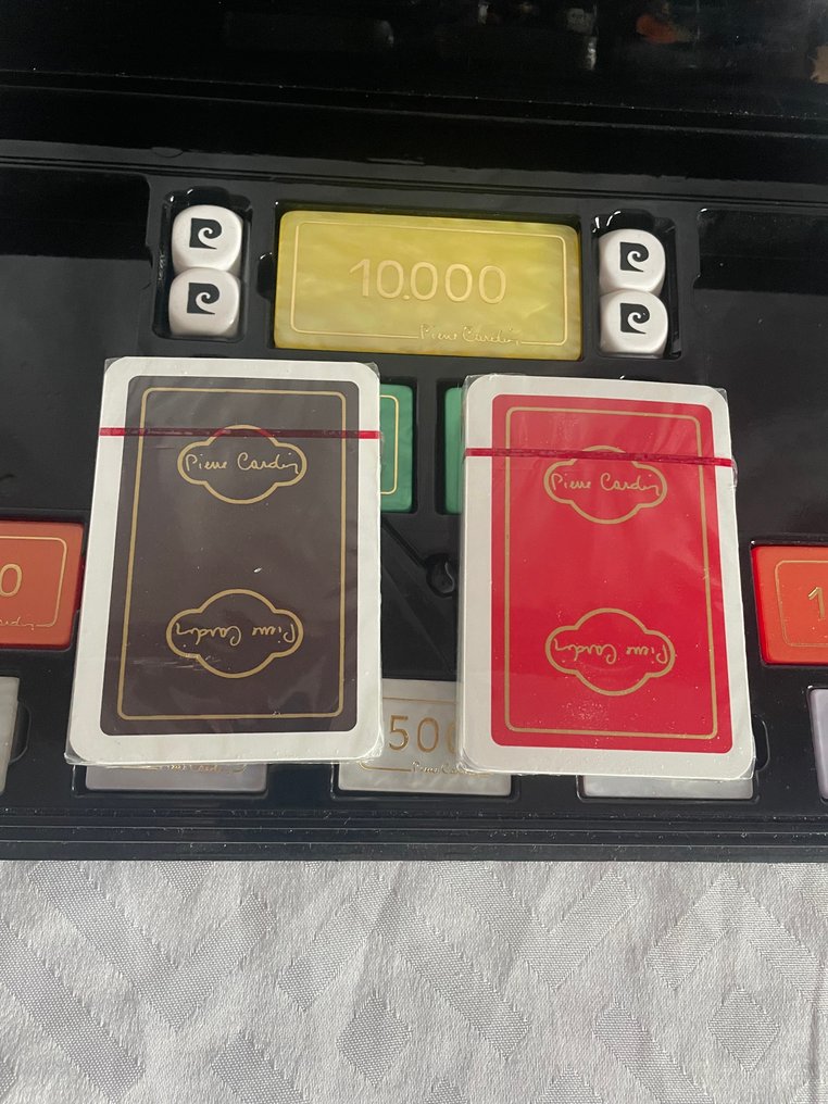 Poker-Set - Pierre Cardin Vintage - Fiches - Carte - Dadi - Bridge - Poker #3.2