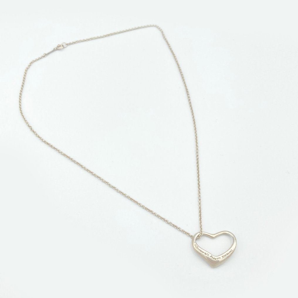 Nincs minimálár - Tiffany & Co. - Nyaklánc - Elsa Peretti Ezüst - Nyitott szív #1.0