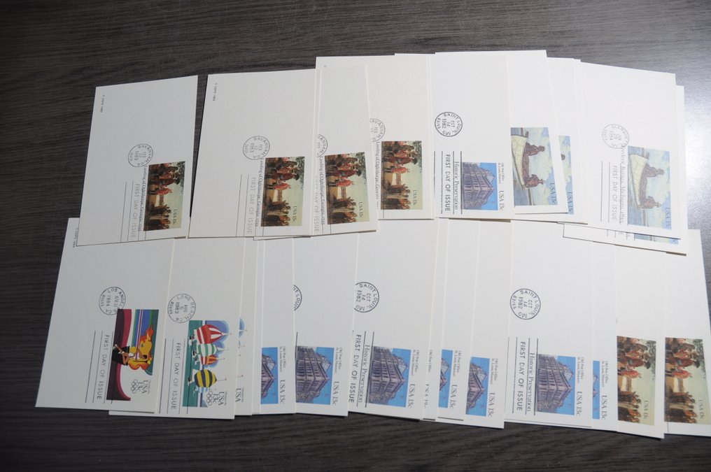 USA  - Charge mit 100er FDCs in einer Schachtel. #3.2