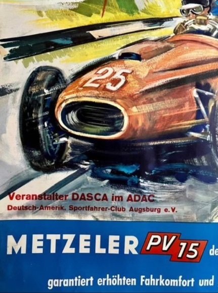 Metzeler - ADAC-Augusta Bergrennen 1964 car Racing Poster formula 1 Schumacher #2.1