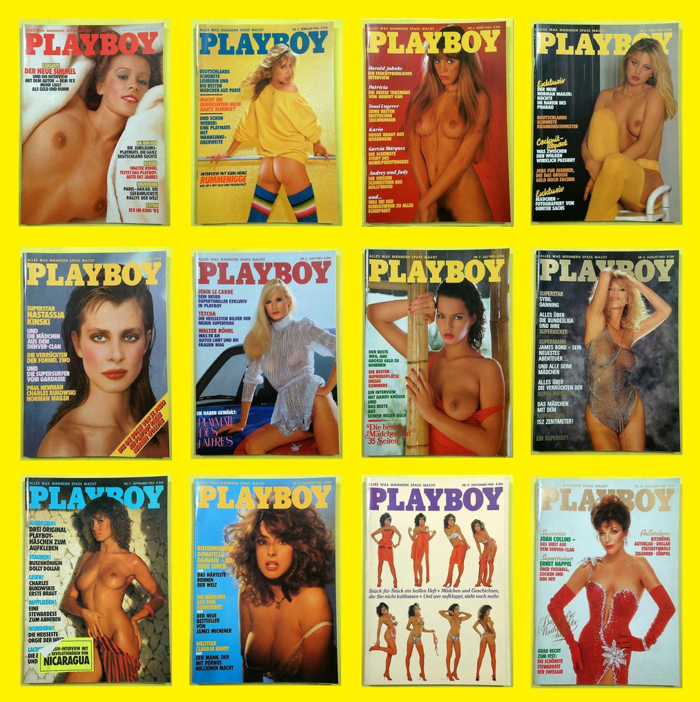 Playboy (made in Germany complete year 1983 12 issues) - 1983-1983 #1.0