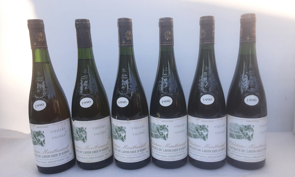 1990 Chateau Montbenault, Faye d'Anjou Vieilles Vignes - Coteaux du Layon - 6 Bouteilles (0,75 L) #1.0