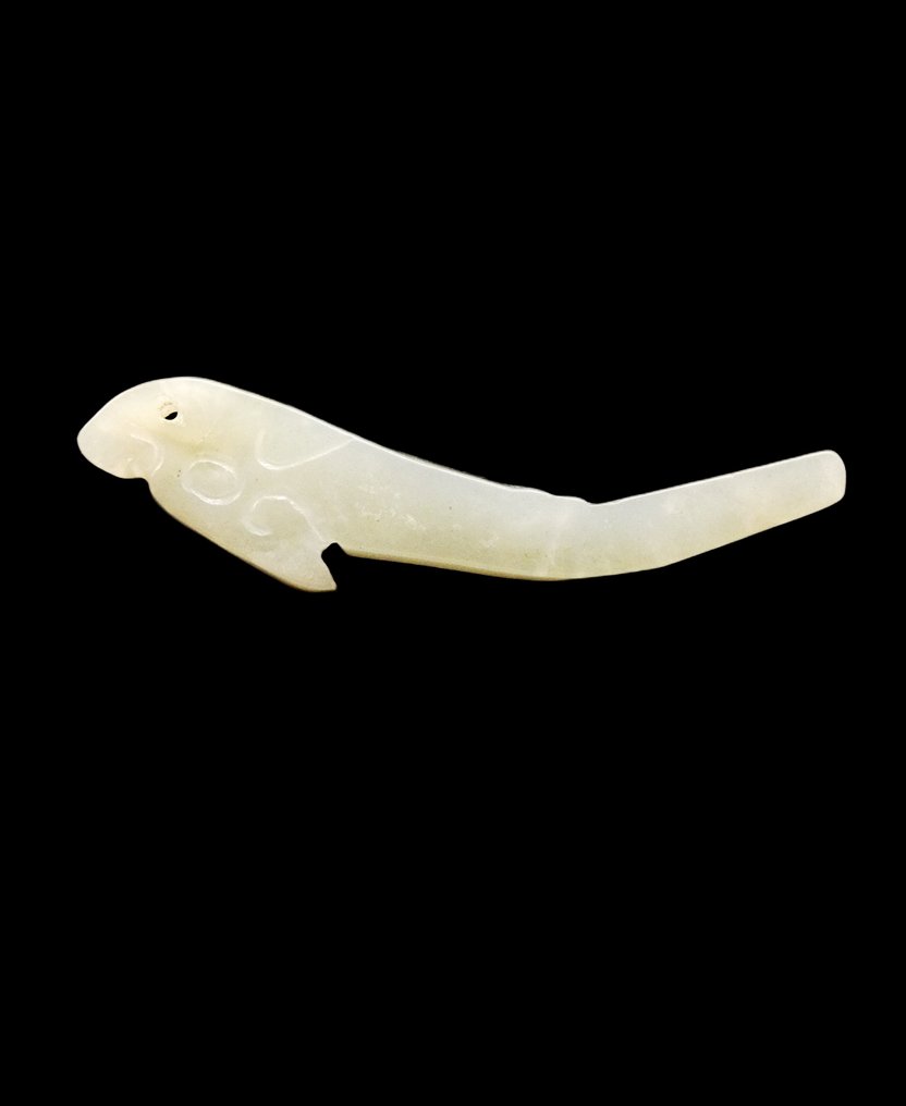 Αρχαία Κινέζικη - Ψάρι σε κιτρινοπράσινο-απαλό χαλαζία - τέλος της δυναστείας Shang - 1200/1000 π.Χ. #1.0