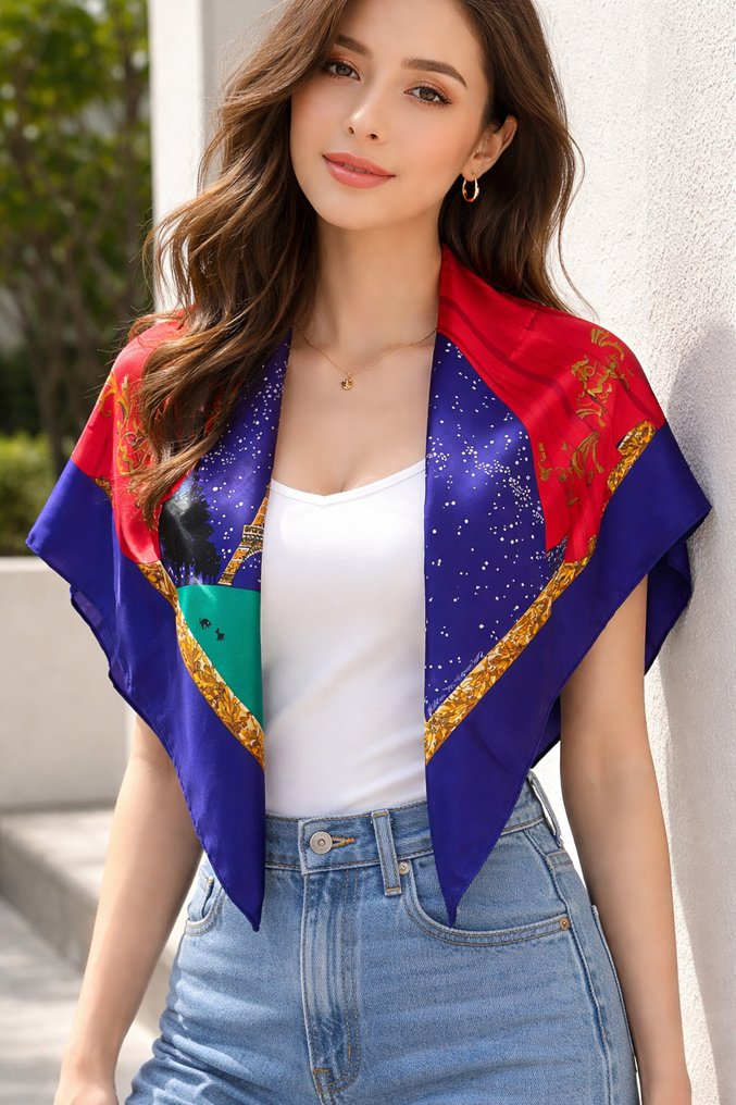 Hermès - Souvenirs de Paris - Κασκόλ #4.3