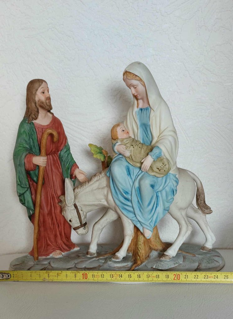 塑像, la fuite en Égypte - 22 cm - Bisquit瓷器 #3.2