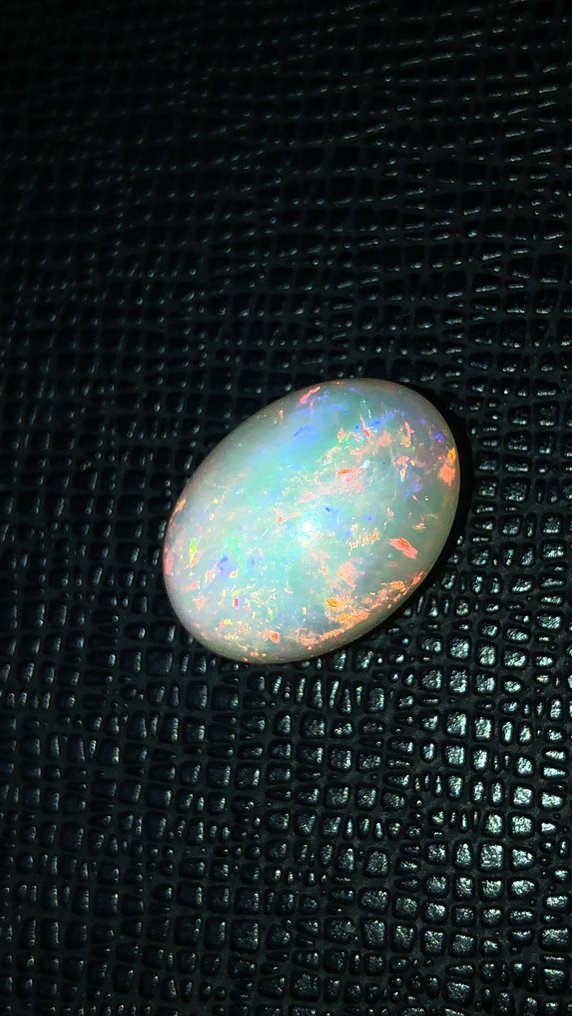 χωρίς τιμή ασφαλείας - 1 pcs  Λευκό Οπάλιο  - 9.21 ct - Διεθνής Ένωση Έγχρωμων Πολύτιμων Λίθων (ICA GemLab) - Fire opal #113 #1.0