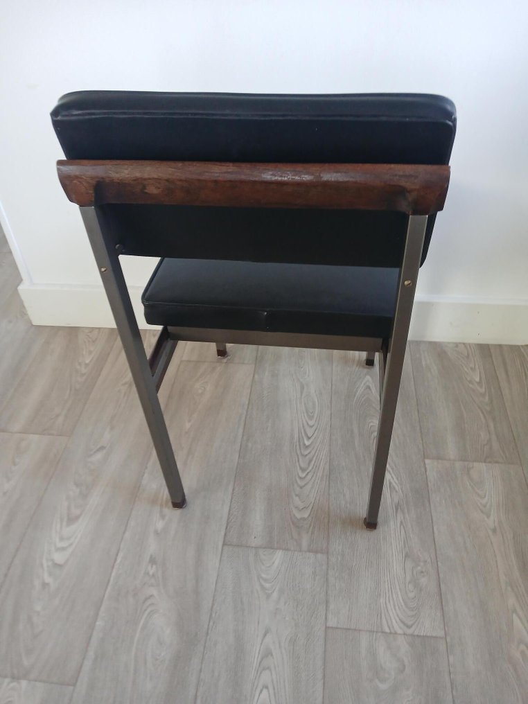 Louis van Teeffelen - 椅 - 金屬, 人造皮革, 木 - Louis van Teeffelen Stoel #3.2