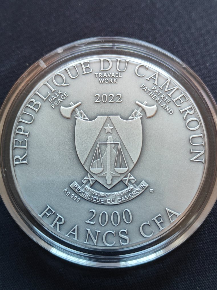 Cameroon. 2000 Francs CFA 2022, 2 Oz #3.2