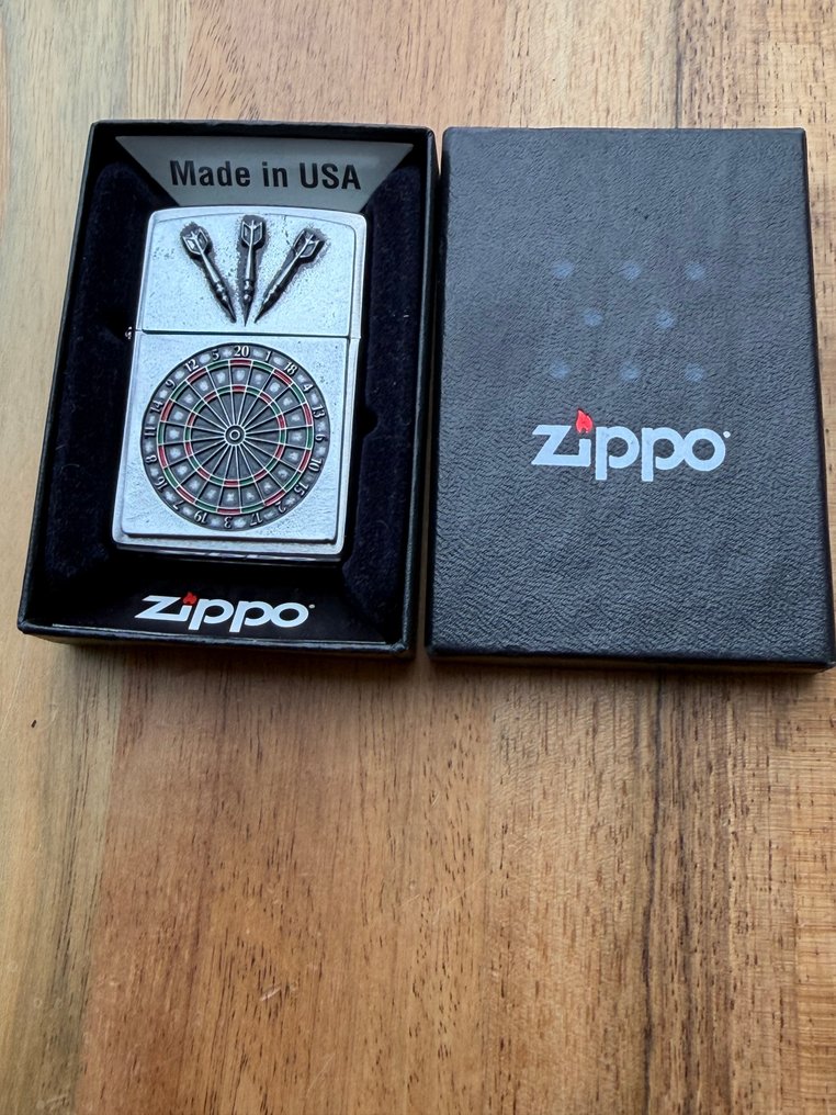 Zippo - Dartboard design - Ingen mindstepris - Lommelighter - Stål (rustfrit) #4.3